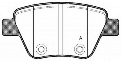 OPEN PARTS bpa142000 -  Комплект тормозных колодок, дисковый тормоз